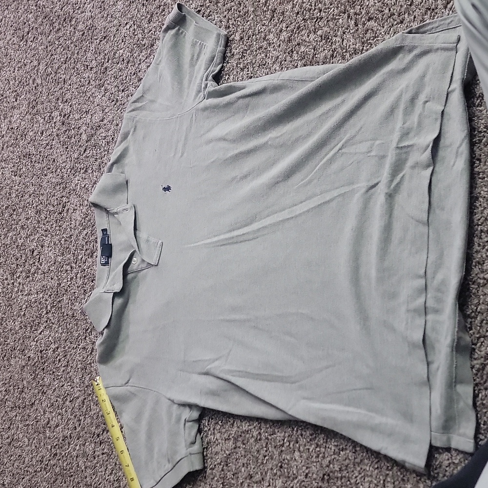 grey blue polo ralph lauren polo shirt